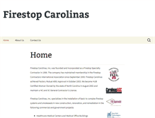 Tablet Screenshot of firestopcarolinas.com